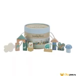 Kép 1/7 - Little Dutch Fa építőkocka 50 db - Forest friends