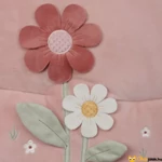 Kép 6/6 - Játszószőnyeg virágos mintával