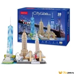 Kép 1/3 -  3D puzzle CityLine New York cubicfun