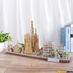 Kép 2/5 - 3D puzzle Barcelona város nevezetességei makett