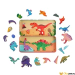 Kép 3/3 - MierEdu Mágneses dínós puzzle