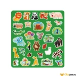 Kép 4/5 - Állatos matrica szett füzettel