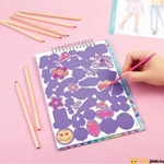 Kép 4/5 - Karcolós divattervező képkarc vázlatfüzet