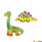 Kép 4/5 - Dinoszauruszos üvegfesték sablon