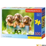 Kép 1/2 - 100 db-os Castorland puzzle - Aranyos tacskók
