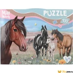 Kép 4/4 - Miss Melody lovas puzzle bőröndben