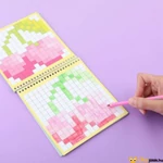 Kép 2/4 - Pixelkép színező füzet