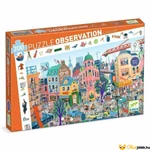 Kép 1/4 - Djeco megfigyeltető puzzle 200 db-os - A város