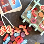 Kép 2/8 - Grillparti csipeszes egyensúlyozó társasjáték