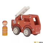 Kép 1/7 - Little Dutch fa tűzoltóautó figurával