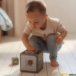 Kép 6/8 - Toronyépítő kocka játék
