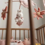 Kép 3/6 - Lányos babaágyra való forgó