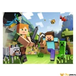 Kép 2/2 - Minecraft puzzle 100 db-os Steve és Alex