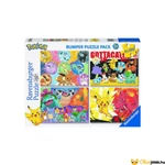 Kép 1/5 - Pokémon puzzle Ravensburger 4 kirakó egy dobozban