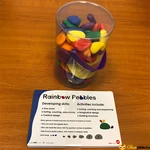 Kép 1/5 - szivárvány kavicsok rainbow pebbles készségfejlesztő játék óvodásoknak