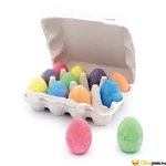 Kép 1/2 - tojás alakú aszfaltkréta 12 darabos színes