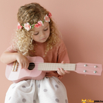 Kép 2/2 - gitár gyerekeknek, kislánynak rózsaszín játék gitár