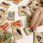 Kép 2/4 - Gyerek Mahjong 3 az 1-ben játék