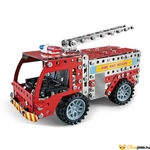 Kép 2/2 - Fém építő játék Tűzoltó 292 darabos készlet