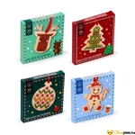 Kép 1/6 - Csináld magad karácsonyfa dísz keresztöltéssel