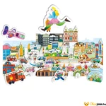 Kép 3/4 - Nyüzsgő város matrica szett