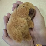 Kép 2/2 - Mini kapibara plüssfigura