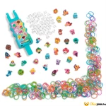 Kép 3/3 - Rainbow loom Loomi pals gumikarkötő készítő tartalma