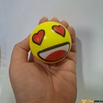 Kép 3/3 - Szivacslabda smiley arccal