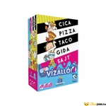 Kép 1/4 - Vízálló cica, pizza, taco, gida, sajt kártyajáték