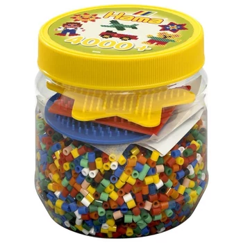 Hama Midi Gyöngy - készlet - csillag gyöngy és alaplap doboza