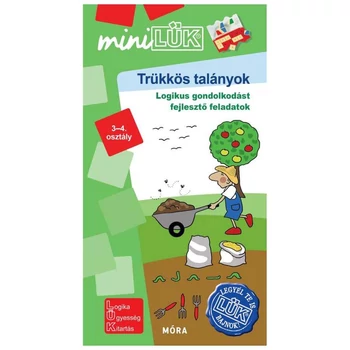 Trükkös talányok – miniLÜK Logikai gondolkodást fejlesztő feladatok könyv borítója