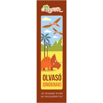 Könyvjelző Olvasó dínóknak