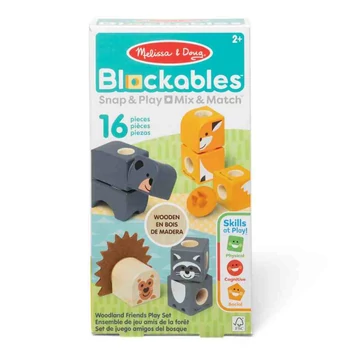 Blockables - Erdei állatok fa építőjáték - Melissa &amp; Doug