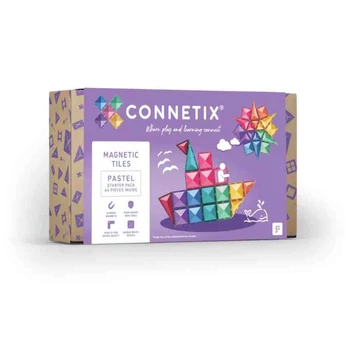 Connetix pasztell kezdő szett - 64 db-os