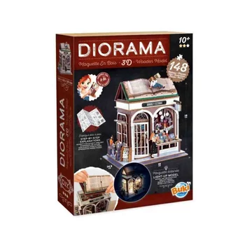 BUKI Dioráma 3D puzzle - Könyvesbolt