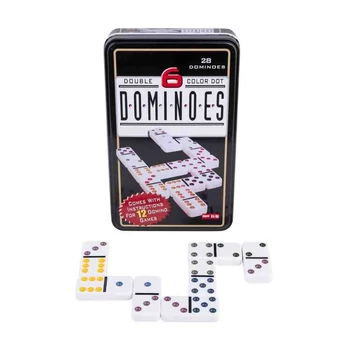 Dominó fém dobozban 28 db-os