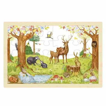 Az erdő lakói 24 db-os fa puzzle