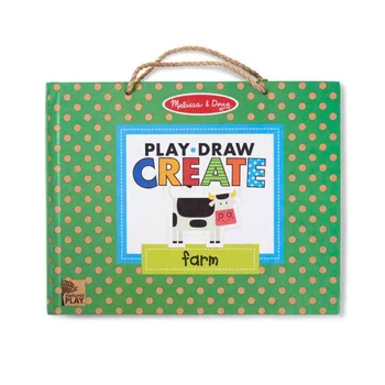 Letörölhető rajz és mágneses játékkészlet - Farm