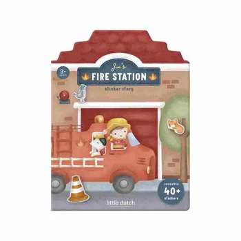 Little Dutch újrafelhasználható matricás füzet - Jim és barátai