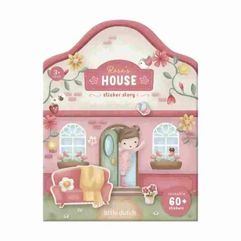 Little Dutch újrafelhasználható matricás füzet - Rosa és barátai