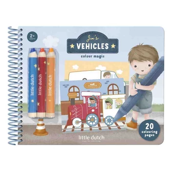 Little Dutch varázsfüzet színesceruzával - Jim és barátai