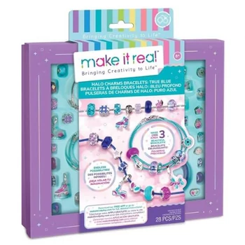 Kreatív készlet világoskék-lila karkötő készítéshez