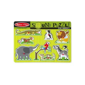 Melissa &amp; Doug hangot adó puzzle - Állatkert