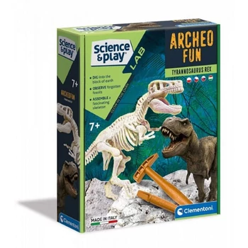 T-rex foszforeszkáló régészeti szett