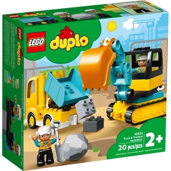 Lego Duplo teherautó és lánctalpas markoló