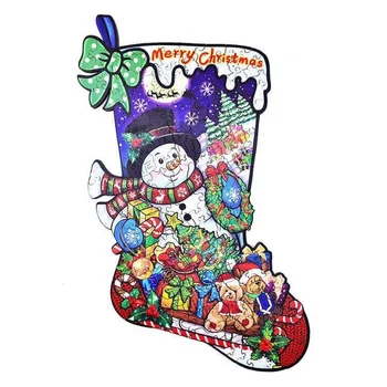 Karácsonyi fa kirakó - mikulás csizma