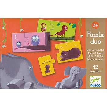 puzzle duo állatok és kicsinyeik