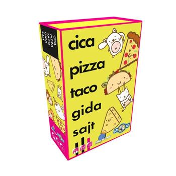 Cica, pizza, taco, gida, sajt kártyajáték