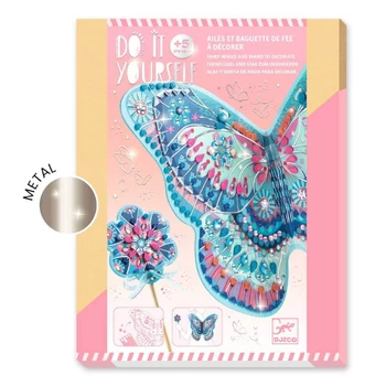 Varázspálca és tündérszárny díszítő készlet - Csináld magad Djeco