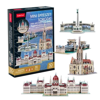 3D puzzle mini magyar épületek - CubicFun